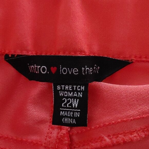 Intro Love The Fit Stretch Pull On Sheri Capri Power Stretch Sz 22W - Picture 9 of 11